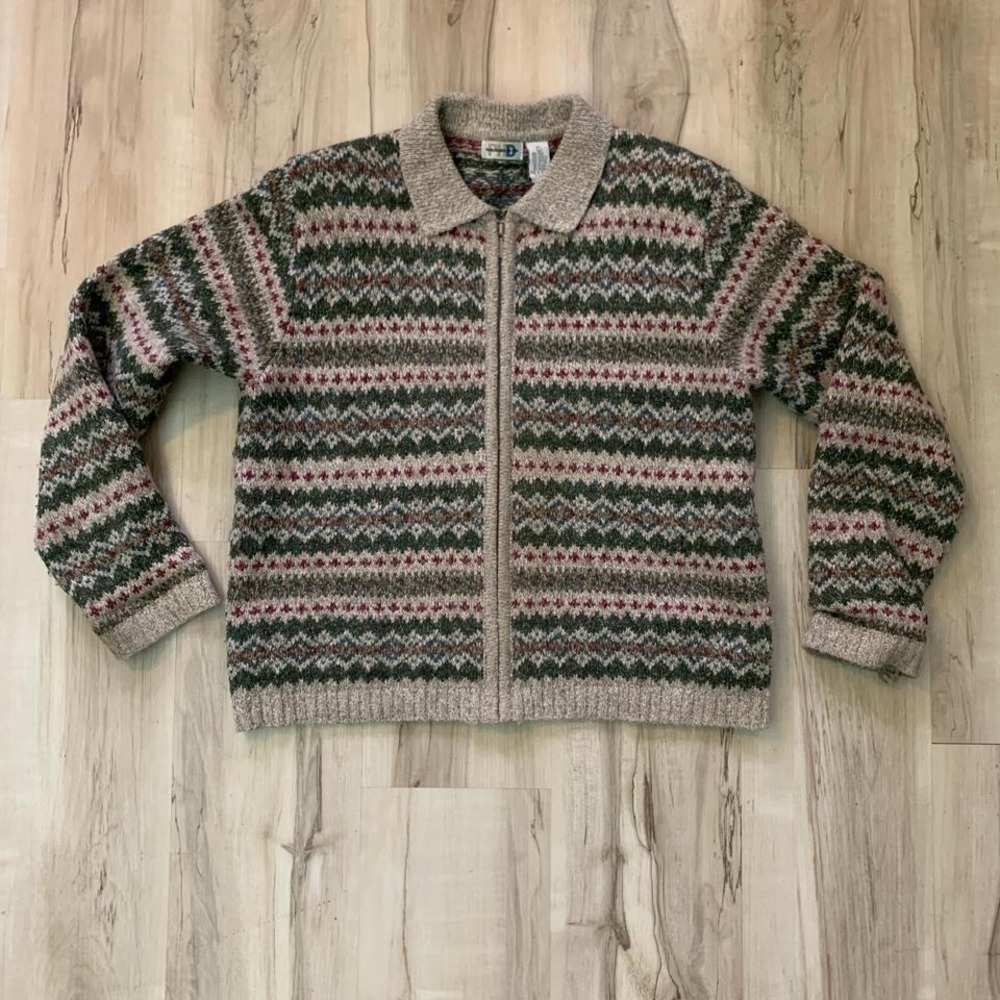 Vintage 1990s PHD Paul Harris zip up sweater